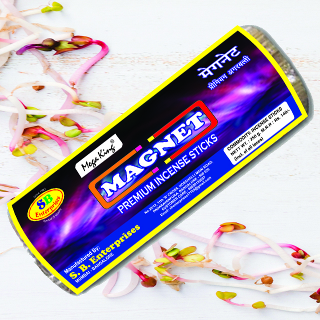 SB ENTERPRISES MAGNET PREMIUM INCENSE STICKS (ROLL PACK) 250 GRM