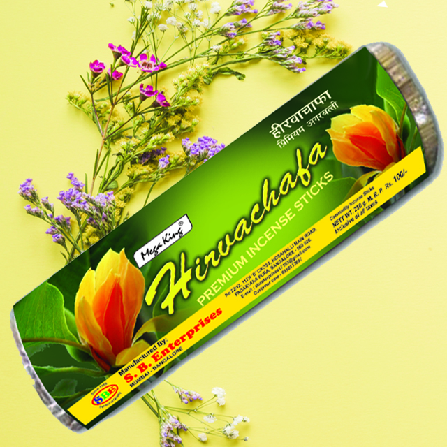 SB ENTERPRISES HIRVACHAFA PREMIUM INCENSE STICKS (ROLL PACK) 250 GRM