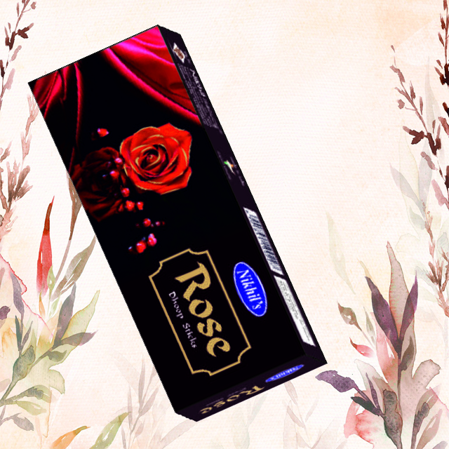 Nikhil's Agarbatti ROSE (DHOOP STICKS) 20STICKS