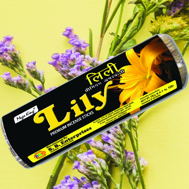 SB ENTERPRISES LILY PREMIUM INCENSE STICKS (ROLL PACK )250 GRM