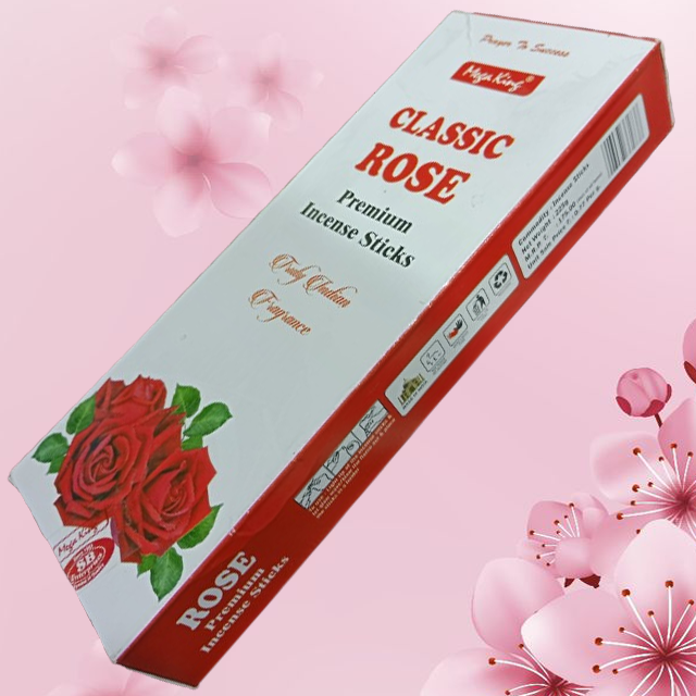 SB ENTERPRISES CLASSIC ROSE PREMIUM INCENSE STICKS (BOX 225 GRM)